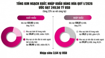 Nhập khẩu tăng tốc, tạo lực đẩy cho xuất khẩu và nguồn thu ngân sách